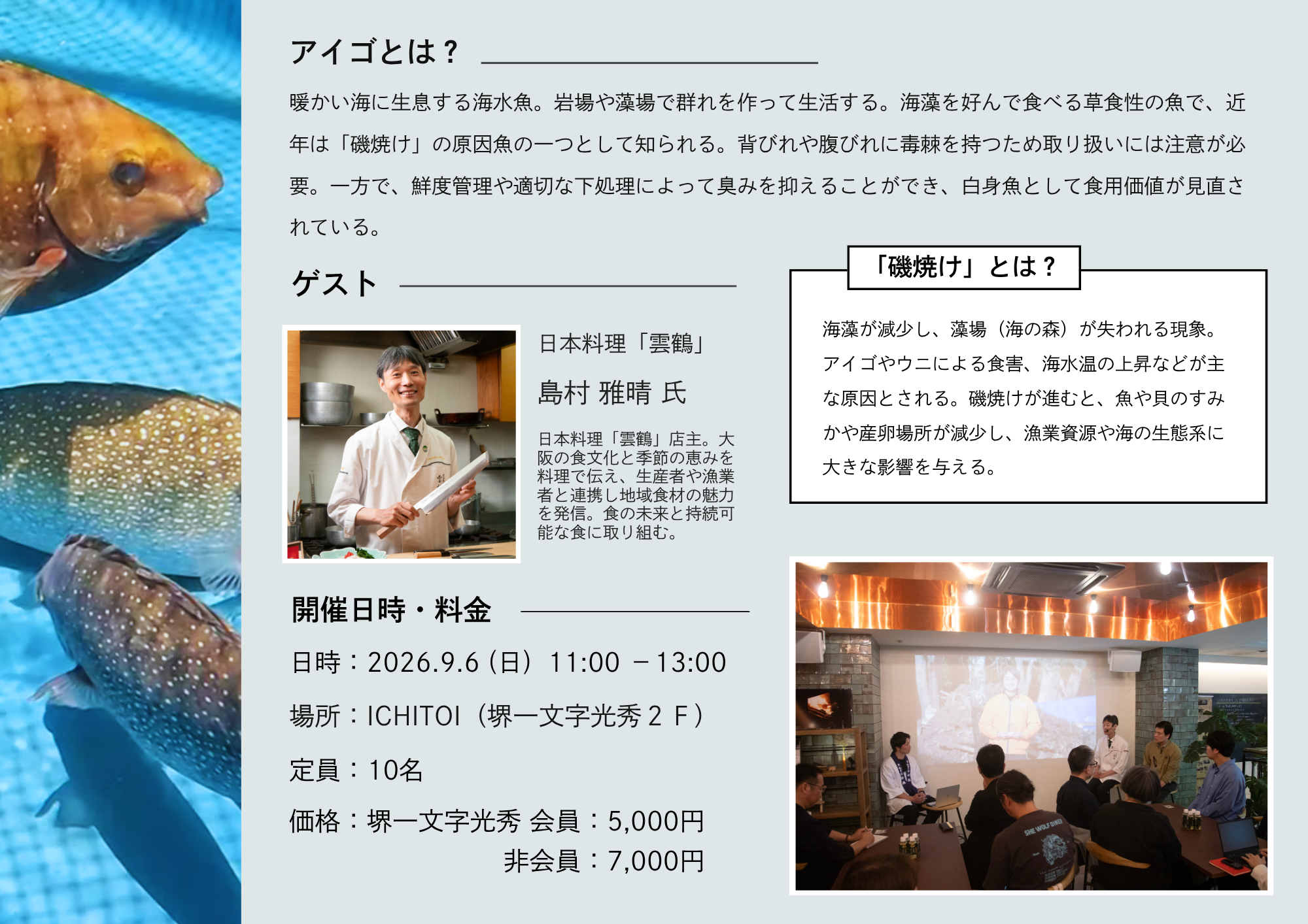 厄介者から未来の魚へ-養殖アイゴの試食会-