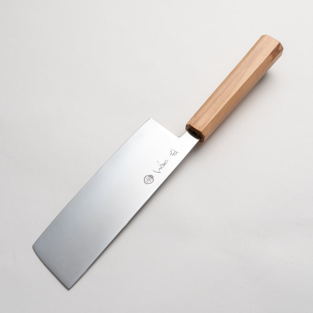 一文字 迅 SLD鋼 菜切り包丁 オリーブ柄