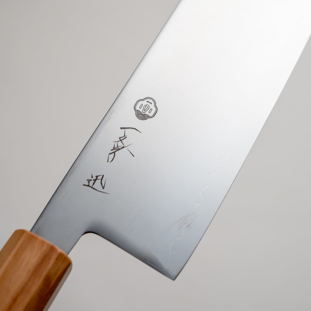 一文字 迅 SLD鋼 菜切り包丁 オリーブ柄