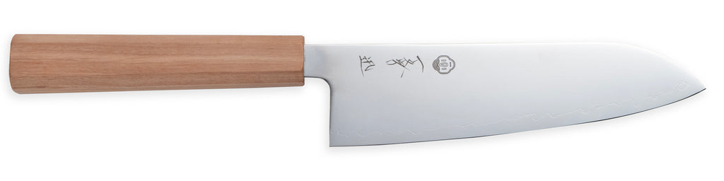 一文字 迅 SLD鋼 和式三徳包丁 オリーブ柄