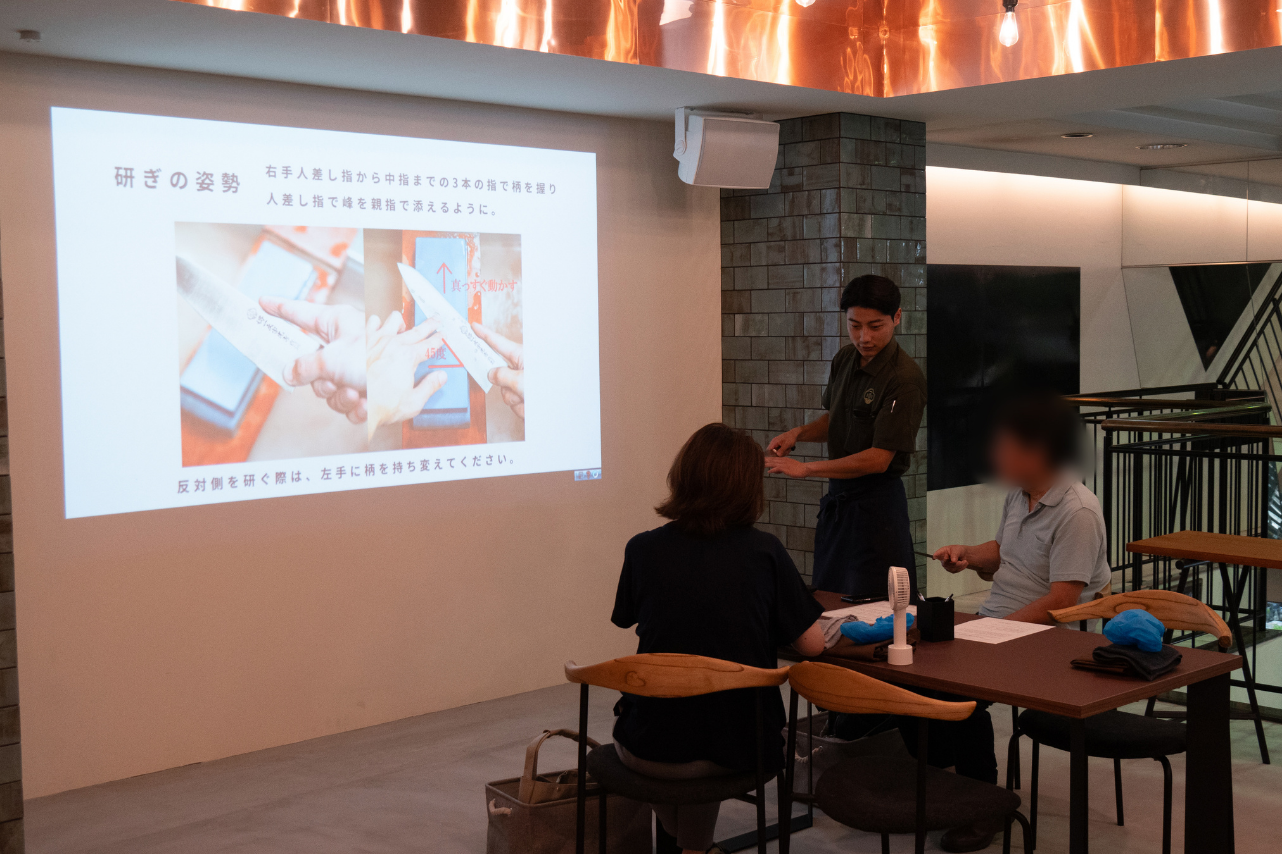 【初心者向け・三徳/牛刀/ペティナイフ】堺一文字光秀の研ぎ師による研ぎ講座